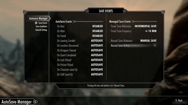 Skyrim Mod Feature: AutoSave Manager смотреть онлайн