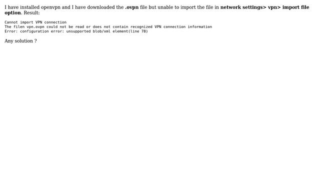 Ubuntu: configuration error: unsupported blob/xml element(line 78) смотреть онлайн