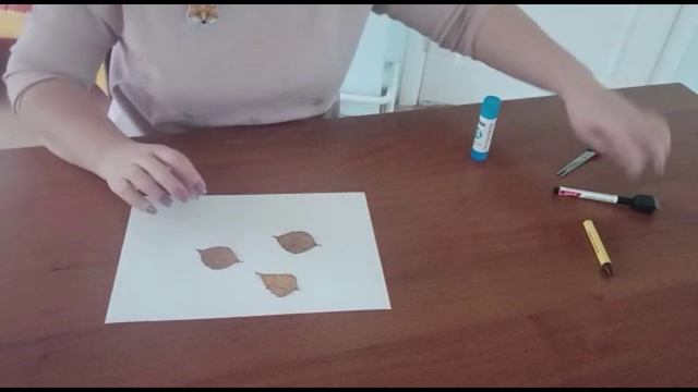 аппликация из осенних листьев смотреть онлайн