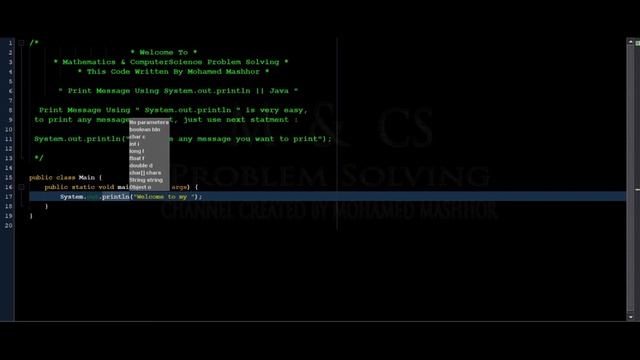 Print Message Using System.out.println | Java смотреть онлайн