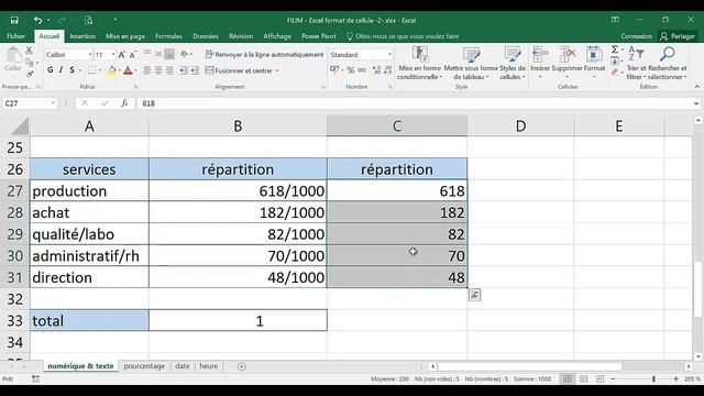 Excel - 3 Avancé - Cours Format de cellule n°2 смотреть онлайн
