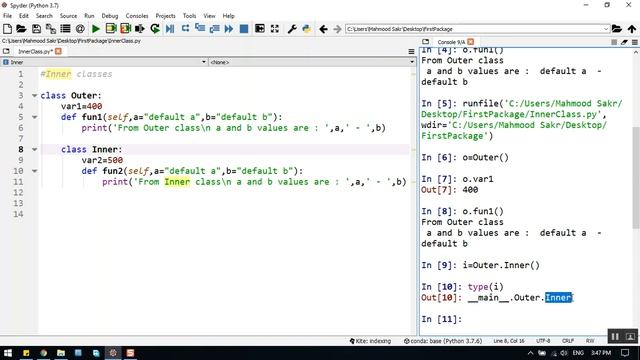 Python - OOP - Inner class in details смотреть онлайн