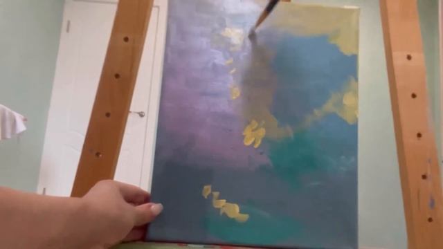 Урок живописи. Абстракция. Цветы. смотреть онлайн
