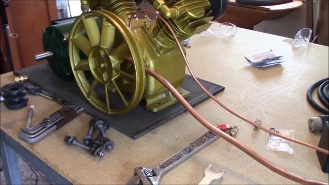 How to build an air compressor, DIY air compressor, part 1 смотреть онлайн