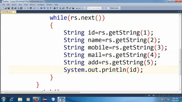 Java ODBC Connection Programe смотреть онлайн