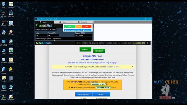 FreebitBot Demo Video - [AutoClaim Using 2Captcha] смотреть онлайн