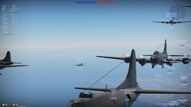 BIGGEST BOMBER Formation Ever? 50+ B-17 Flying Fortress (War Thunder Bomber Gameplay) смотреть онлайн