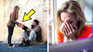 10 Удивительно добрых поступков снятых на камеру.