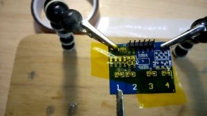 Пайка микросхемы феном