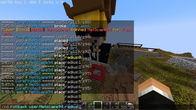 How to use Core protect in Minecraft | Professional Administration смотреть онлайн
