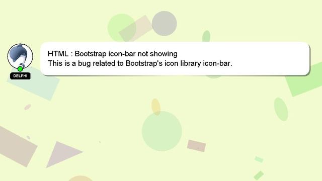 HTML : Bootstrap icon-bar not showing смотреть онлайн