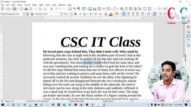 Text Formatting in LibreOffice Writer | Bold | Italic | Under line | Over line | super script смотреть онлайн