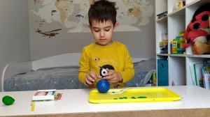 Лепим глобус. Планета Земля из пластилина.