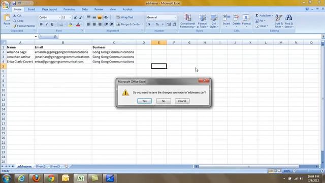 Saving Files Excel XLS Files as CSV смотреть онлайн