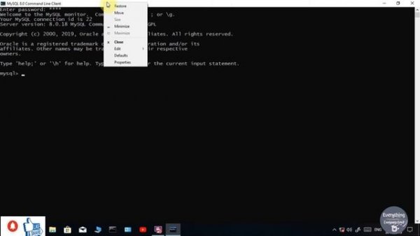 How to use the MySQL Command Line Client for running SQL commands. (Change color of MySQL console!)