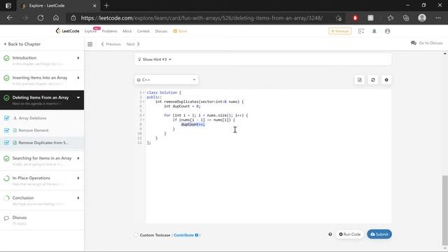 Remove Duplicates from Sorted Array in C++ - A LeetCode Journey смотреть онлайн
