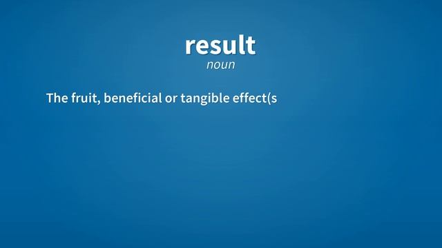 Result | Meaning of result смотреть онлайн