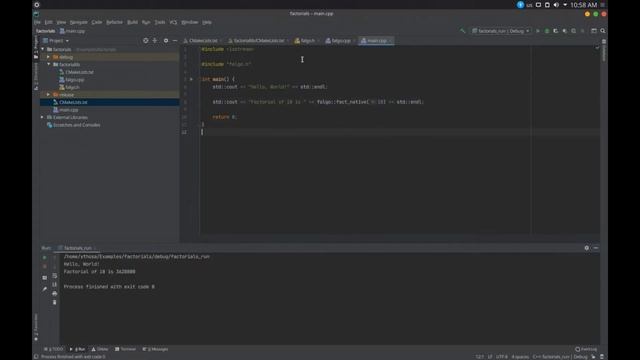The use of google/googletest and google/benchmark with CLion смотреть онлайн