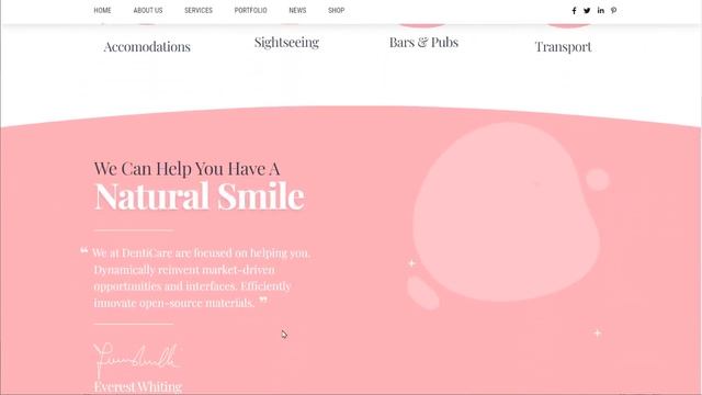 DentiCare WordPress Theme смотреть онлайн