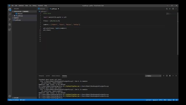 Como hacer un gráfico en python (matplotlib) смотреть онлайн