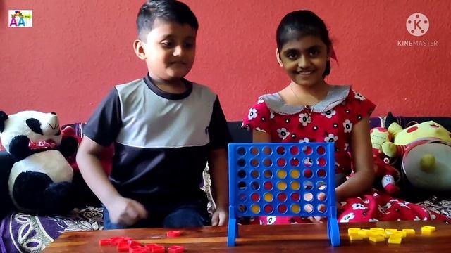 Playing connect 4 game with my little brother | how to play connect 4 game |AA World|Adwytha| Aksha смотреть онлайн