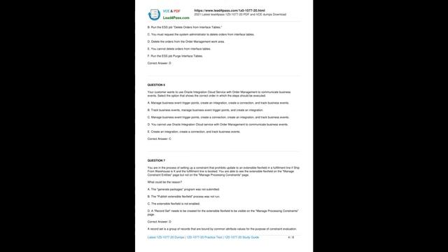 [2021.9] Latest update Oracle 1Z0-1077-20 exam practice questions and complete dumps смотреть онлайн