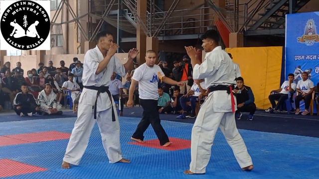 Heavy Weight Santosh B.K(Red) VS Bikram Moktan (White) Madan Bhandari Memorial Kyokushin karate 202 смотреть онлайн