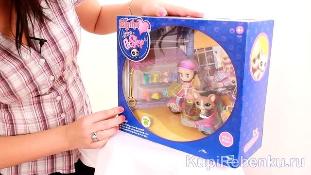 Littlest pet shop Куколка (#B15) и зверюшка (#1864) на скутере смотреть онлайн