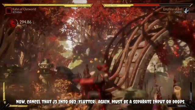 Kitana (Fan-Fare) - Triple Jump Kick Corner Kombo Tutorial смотреть онлайн