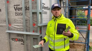 Металлическая обрешетка. Наружный угол. Навесная фасадная подсистема.