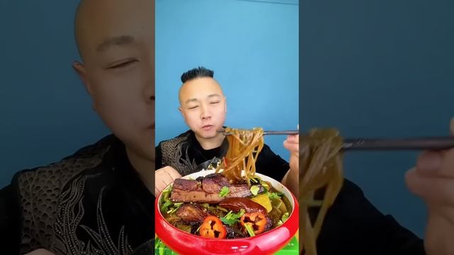 ASMR MUKBANG|BRAISED BRAISED PORK SKIN丨BRAISED PORK丨MUTTON SKEWERS丨방송먹어丨MUKBANG смотреть онлайн