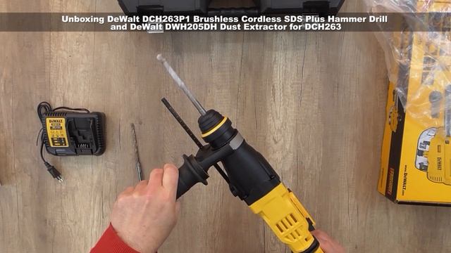 Unboxing DeWalt DCH263P1 Brushless Cordless SDS Plus Hammer Drill And Dust Extractor For DCH263