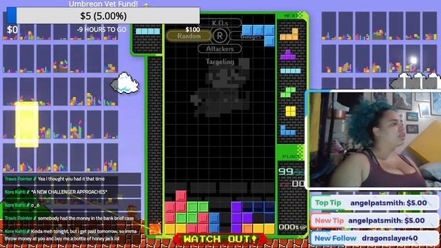 Tetris 99 - Umbreon's Emergency Vet Fund! [ CVQ Stream: 3 ] смотреть онлайн