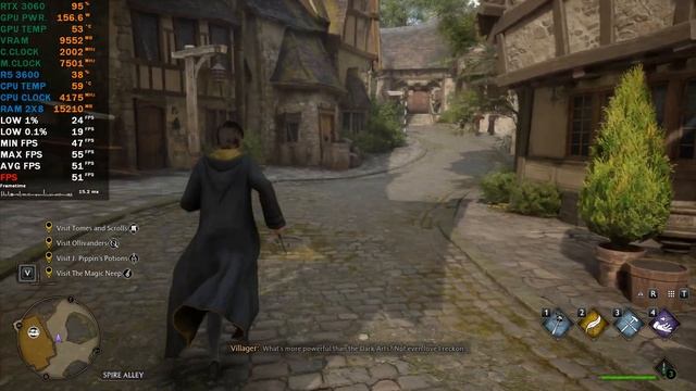 RTX 3060 12GB + RYZEN 5 3600 HOGWARTS LEGACY - 1080p 1440p 4K смотреть онлайн