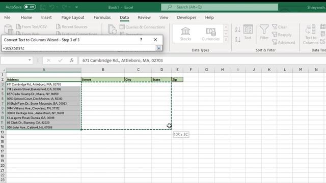 Excel Hack 15 | How to Split text in different columns | MS Excel смотреть онлайн