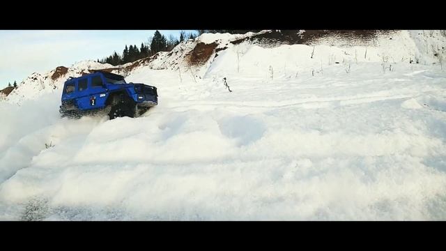 Тест Лопат для Traxxas Trx-4 Mercedes-Benz G500 4x4 G63 Snow Paddle Fun Rc Car Scale Offroad RC PER смотреть онлайн