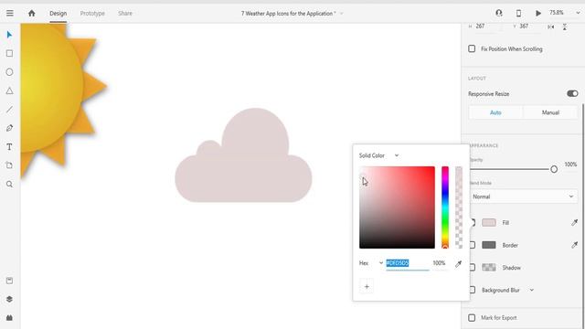 Cloud Assets Weather app icon creation in Adobe XD | Weather app UI creation in Adobe XD Part 2 смотреть онлайн