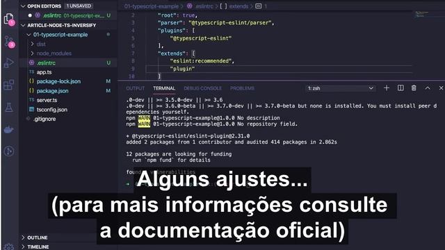 ESLint + Typescript смотреть онлайн