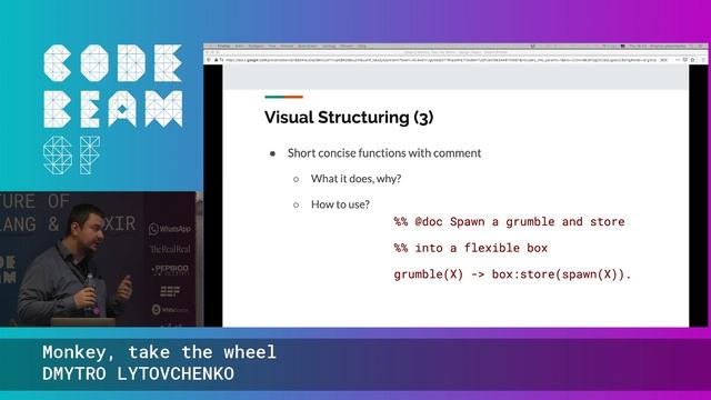 Monkey, take the wheel - DMYTRO LYTOVCHENKO | Code BEAM SF 2020 смотреть онлайн