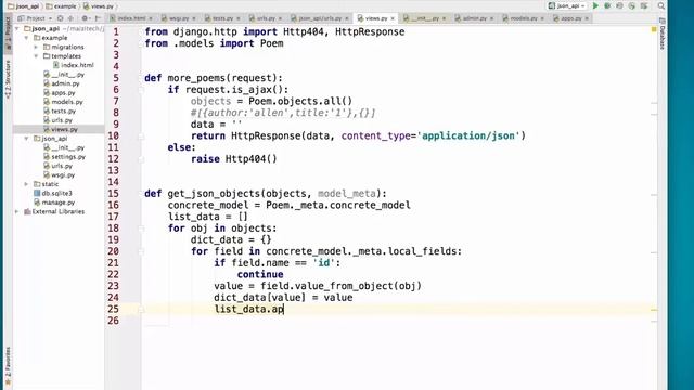 django进阶 14 14 Json API смотреть онлайн