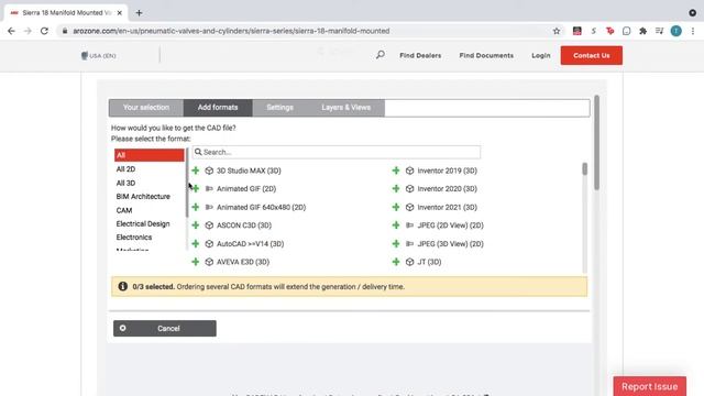 How to Configure and Download a 3D CAD Model from AROzone.com смотреть онлайн