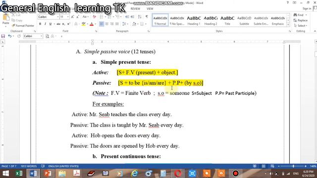 English Grammar - Present Simple tense(Active&Passive Voice)📗📘📙🔎 смотреть онлайн