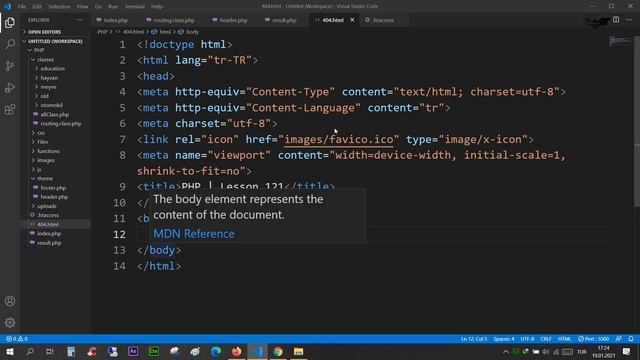 PHP Ders 121 Header Kodunun Kullanım Alanları ve 404 Sayfasına Yönlendirme смотреть онлайн