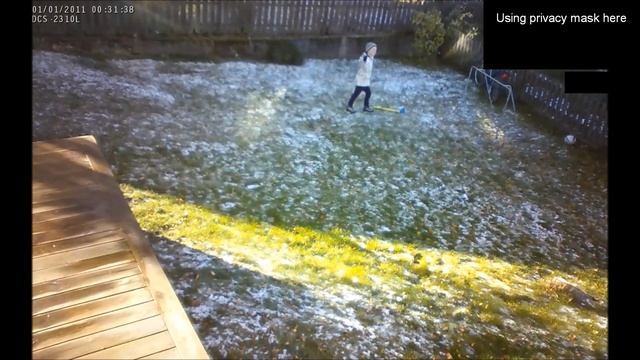 DCS-2310L Outdoor camera recording example (with sound enabled) смотреть онлайн