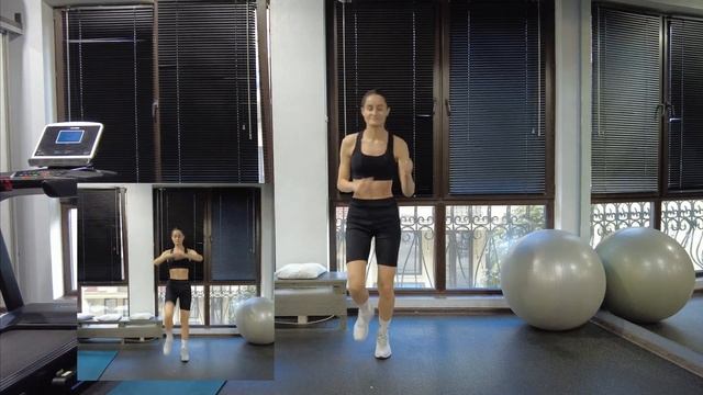 ЖИРОСЖИГАЮЩИЙ комплекс для девушек. Без прыжков. смотреть онлайн