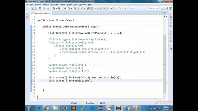 Use of Streams in Java and applying the same in selenium automation смотреть онлайн