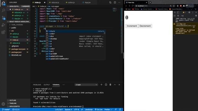 Redux Middleware in Tamil | Thunk | Async action | Part 1 смотреть онлайн