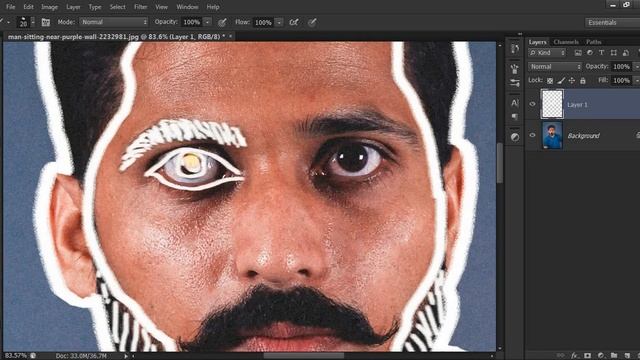 How to create Outline Portrait Effect in Photoshop in Hindi. Sketch Drawing and Painting Hindi смотреть онлайн
