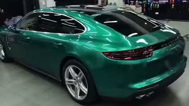 A347 Glossy Highlight Metal Emerald Vinyl Wrap Full Wrapped смотреть онлайн