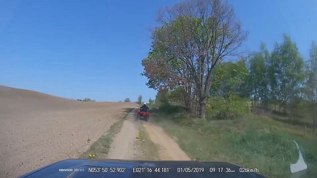 Mrągowo Yamaha Bruin 250 trasa Karwie-Marcinkowo 5 смотреть онлайн